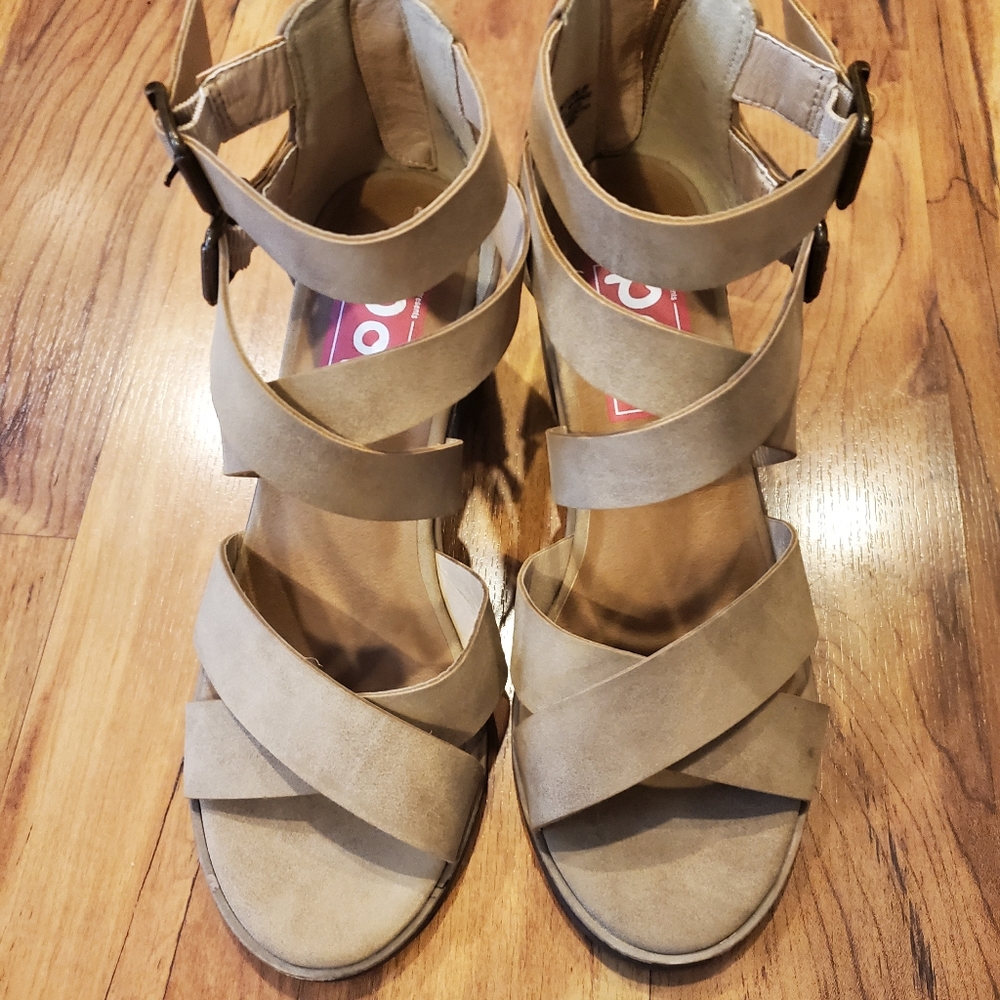 POP Nicole Strapblock Heel Sandals